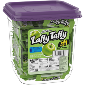 All City Candy Laffy Taffy Sour Apple .3-oz. Mini Bar - Tub of 145 Candy Bars Nestle For fresh candy and great service, visit www.allcitycandy.com