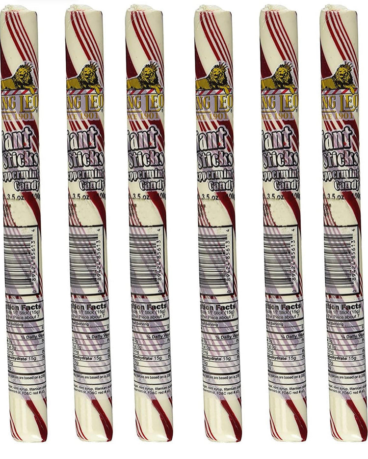 CandySips Candy Straws, Peppermint, 8 Straws, Pack of 2