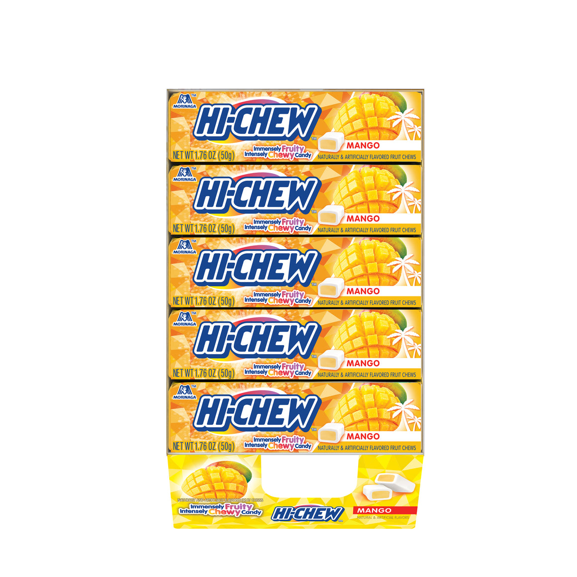 All City Candy Hi-Chew Mango Fruit Chews - 1.76-oz. Bar Chewy Morinaga & Company 1 Pack For fresh candy and great service, visit www.allcitycandy.com
