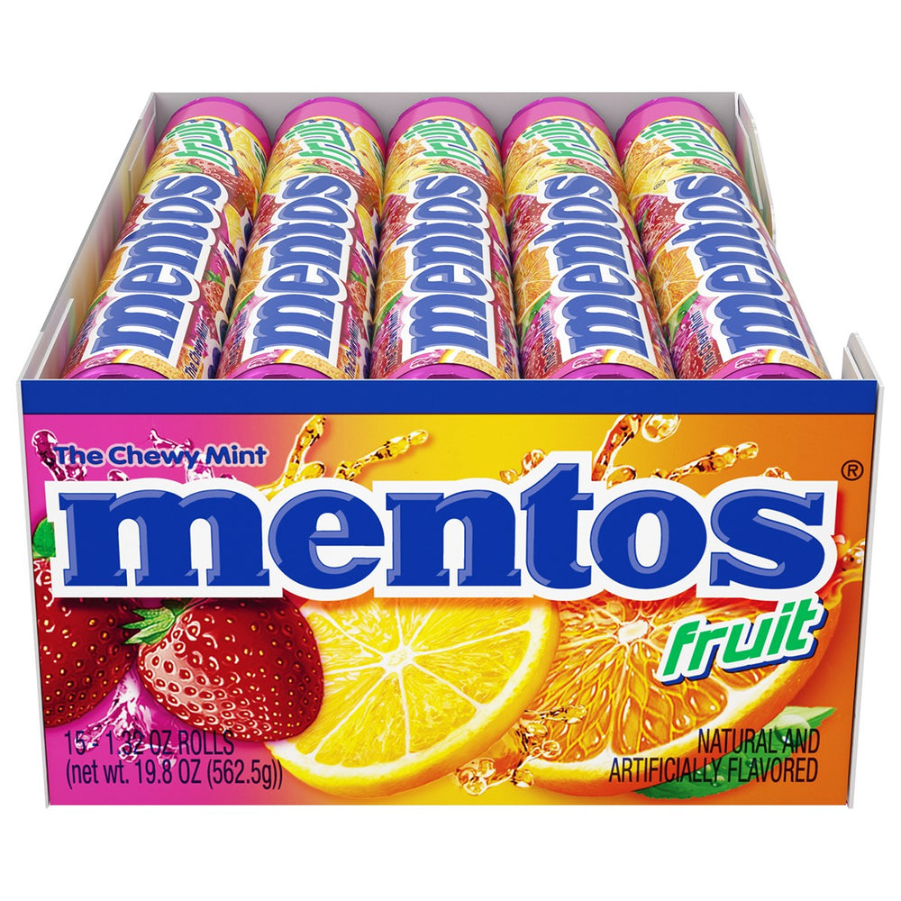 Mentos Fruit Chewy Mints - 1.32-oz. Roll - All City Candy