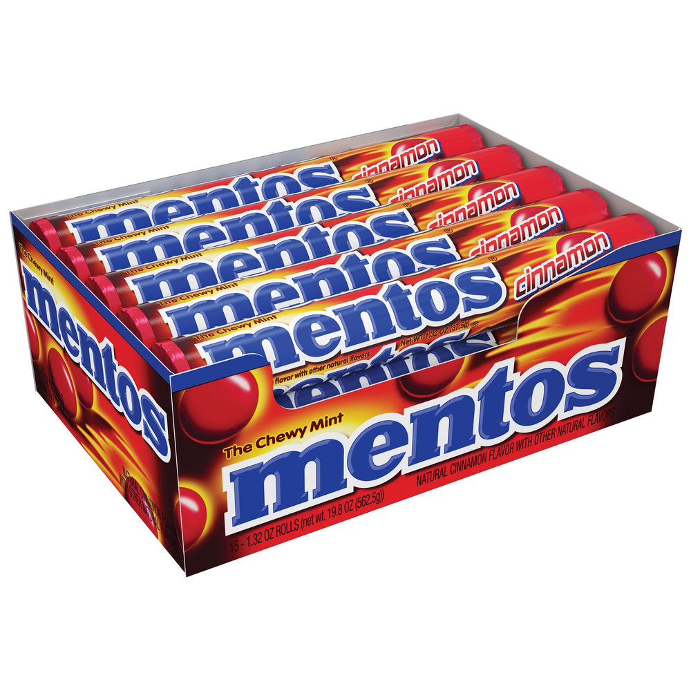 Mentos Cinnamon Chewy Mints - 1.32-oz. Roll - All City Candy