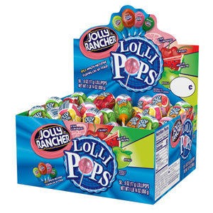 All City Candy Jolly Rancher Assorted Flavor Lollipops - Case of 50 Lollipops & Suckers Hershey's For fresh candy and great service, visit www.allcitycandy.com