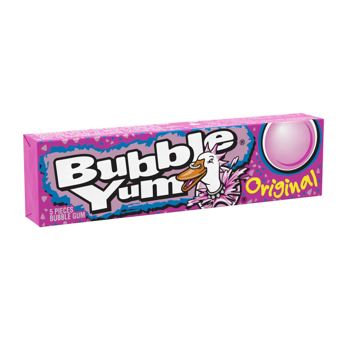 All City Candy Bubble Yum Original Bubble Gum - 5-Piece Pack Gum/Bubble Gum Hershey's 1 Pack For fresh candy and great service, visit www.allcitycandy.com