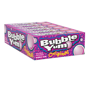 All City Candy Bubble Yum Original Bubble Gum - 5-Piece Pack Gum/Bubble Gum Hershey's Case of 18 For fresh candy and great service, visit www.allcitycandy.com
