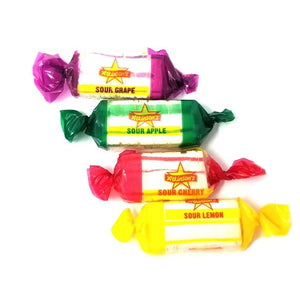 All City Candy Assorted Sours Hard Candy - 3 LB Bulk Bag Bulk Wrapped Atkinson's Candy For fresh candy and great service, visit www.allcitycandy.com
