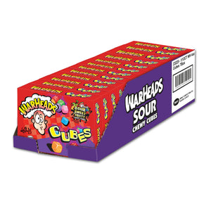 All City Candy WarHeads Chewy Cubes Sour Candy - 4-oz. Theater Box Case of 12 Theater Boxes Impact Confections For fresh candy and great service, visit www.allcitycandy.com