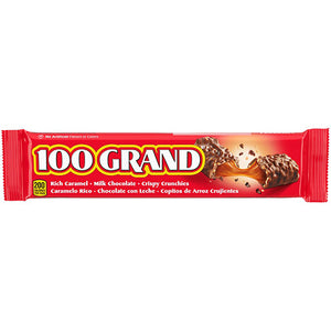 All City Candy 100 Grand Candy Bar 1.5 oz. 1 Bar Ferrero For fresh candy and great service, visit www.allcitycandy.com
