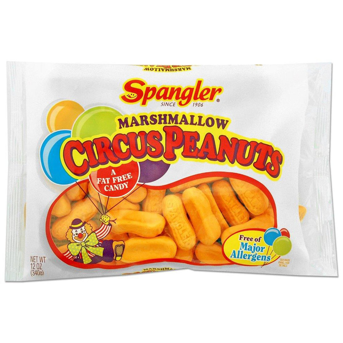 All City Candy Marshmallow Circus Peanuts Candy - 12-oz. Bag Marshmallow Spangler For fresh candy and great service, visit www.allcitycandy.com