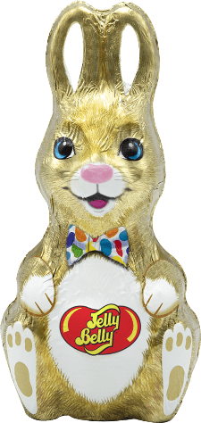 Jelly Belly Milk Chocolate Foil Wrapped Bunny with Jelly Beans 4.5 oz.