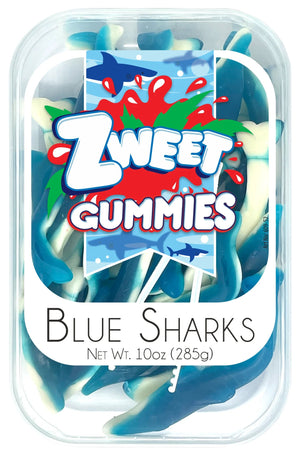 All City Candy Zweet Gummy Animals 10 oz. Tub Blue Sharks Gummi Galil Foods For fresh candy and great service, visit www.allcitycandy.com