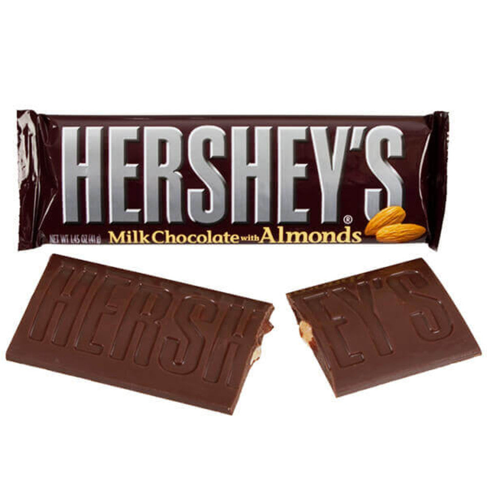 Hershey's Milk Chocolate with Almonds Candy Bar 1.45 oz. - All