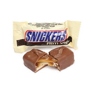 All City Candy Snickers Almond Fun Size Candy Bars - 10.23-oz. Bag Candy Bars Mars Chocolate For fresh candy and great service, visit www.allcitycandy.com