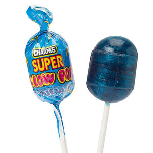 All City Candy Charms Assorted Super Blow Pops Blue Razz Lollipops & Suckers Charms Candy (Tootsie) For fresh candy and great service, visit www.allcitycandy.com