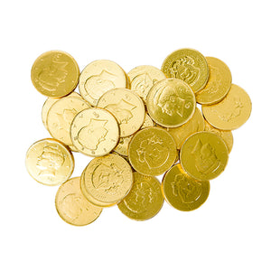 All City Candy Gold Foiled Milk Chocolate Half Dollar Coins - 3 LB Bulk Bag Bulk Wrapped R.M. Palmer Company For fresh candy and great service, visit www.allcitycandy.com
