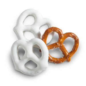 All City Candy White Frosted Pretzels - 3 LB Bulk Bag Bulk Unwrapped Albanese Confectionery For fresh candy and great service, visit www.allcitycandy.com