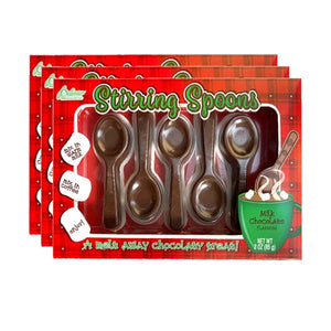 All City Candy Palmer Milk Chocolate Flavored Stirring Spoons 3 oz Pack of 3 Christmas R.M. Palmer Company For fresh candy and great service, visit www.allcitycandy.com