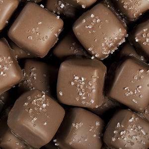 All City Candy Milk Chocolate Sea Salt Caramels - 1 LB Box Chocolate Albanese Confectionery For fresh candy and great service, visit www.allcitycandy.com
