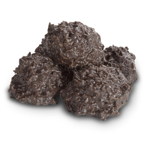 All City Candy Dark Chocolate Coconut Haystacks - 1 LB Box Chocolate Albanese Confectionery For fresh candy and great service, visit www.allcitycandy.com