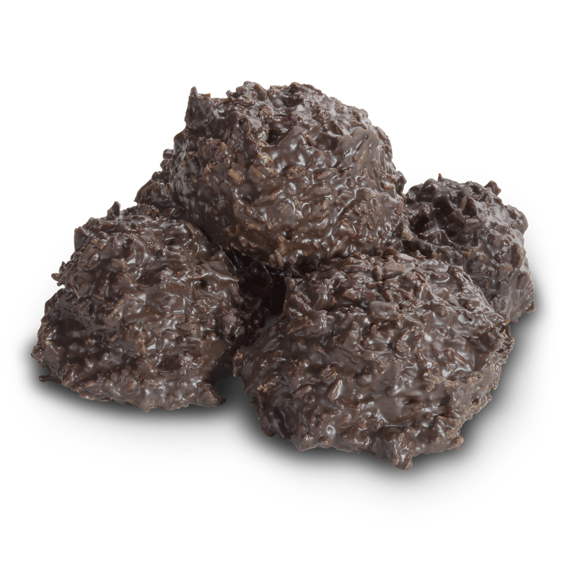 All City Candy Dark Chocolate Coconut Haystacks - 1 LB Box Chocolate Albanese Confectionery For fresh candy and great service, visit www.allcitycandy.com
