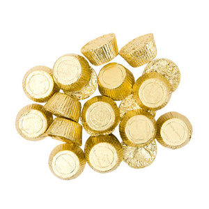 All City Candy Palmer Gold Foiled Mini Peanut Butter Cups - 3 LB Bulk Bag Bulk Wrapped R.M. Palmer Company For fresh candy and great service, visit www.allcitycandy.com