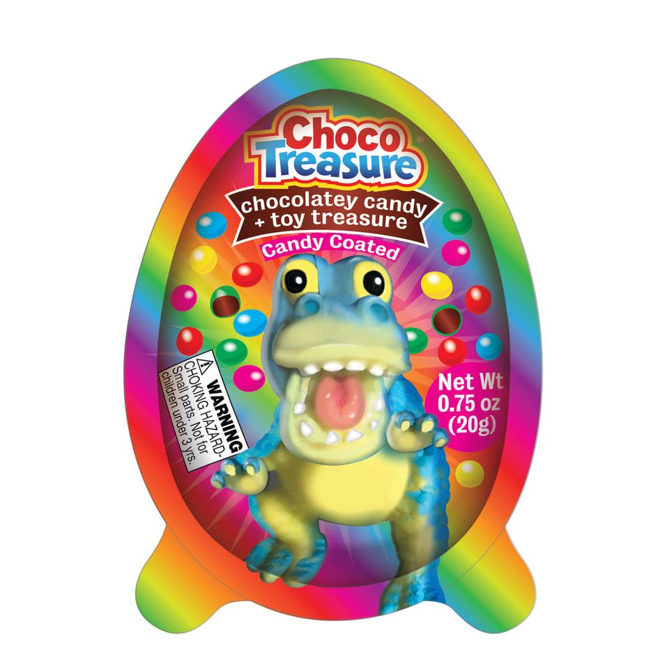 All City Candy Choco Treasure Baby Dino Egg 1 oz. Case of 10 Novelty Candy Treasures For fresh candy and great service, visit www.allcitycandy.com