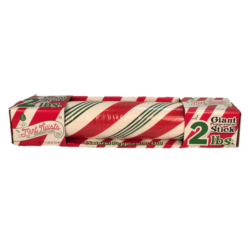 Atkinson's Mint Twists Giant Peppermint Stick 2 LB - All City Candy