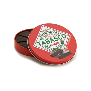 All City Candy Tabasco Brand Spicy Dark Chocolate - 1.75-oz. Tin The Chocolate Traveler For fresh candy and great service, visit www.allcitycandy.com