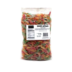 Kervan Sour Gummy Worms 5 LB Bulk Bag