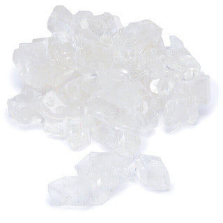 Roses Clear White Rock Candy on a String - All City Candy