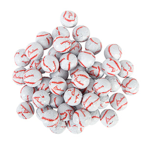 All City Candy Palmer Chocolate Flavored Foil Wrapped Baseballs - 3 LB Bulk Bag Bulk Wrapped R.M. Palmer Company For fresh candy and great service, visit www.allcitycandy.com