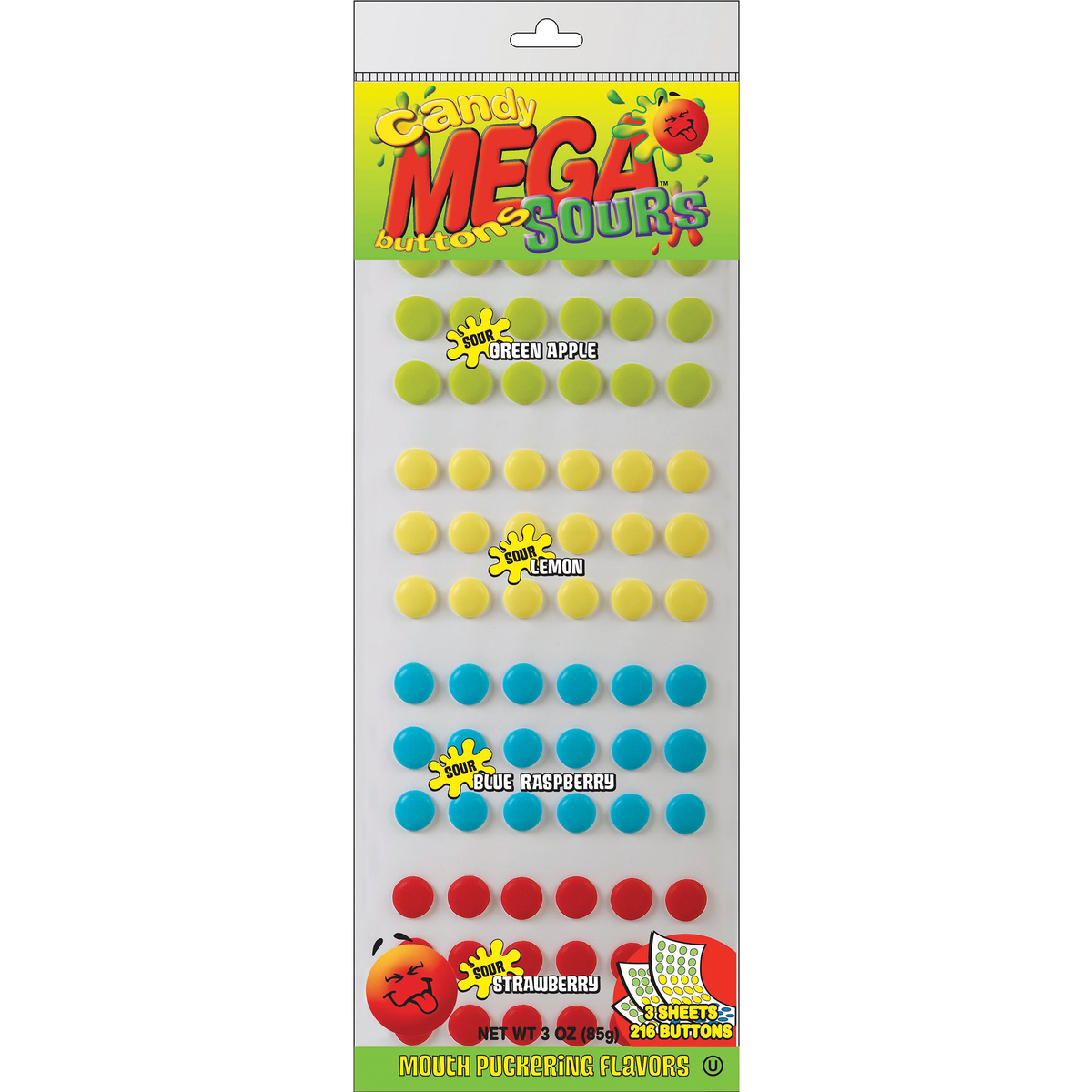 Candy Buttons Mega Sour