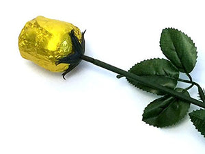 All City Candy Gold Foiled Belgian Chocolate Color Splash Roses Chocolate Albert's Candy 1 Piece For fresh candy and great service, visit www.allcitycandy.com