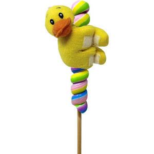 All City Candy Albert's Easter Plush Rabbit and Duck with Lollipop 1.76 oz. Albert's Candy For fresh candy and great service, visit www.allcitycandy.com