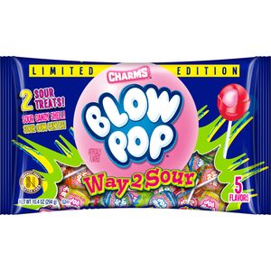 All City Candy  Charms Way 2 Sour Blow Pop Lollipops - 10.4-oz. Bag Charms Candy (Tootsie) For fresh candy and great service, visit www.allcitycandy.com