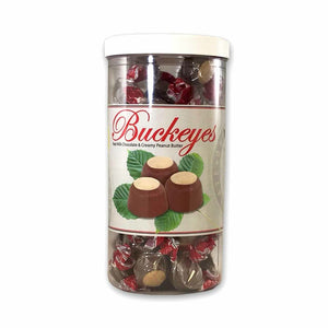 All City Candy Waggoner Milk Chocolate Buckeyes Clear 1.5 lb Container Waggoner Chocolates For fresh candy and great service, visit www.allcitycandy.com