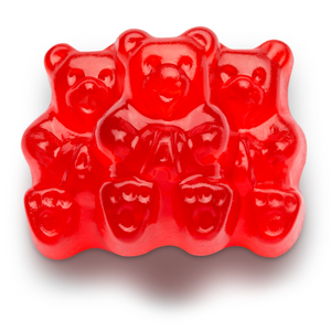 All City Candy Wild Cherry Gummi Bears - 5 LB Bulk Bag Bulk Unwrapped Albanese Confectionery For fresh candy and great service, visit www.allcitycandy.com
