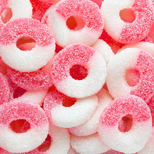 All City Candy Watermelon Gummi Rings - Bulk Bags Bulk Unwrapped Albanese Confectionery For fresh candy and great service, visit www.allcitycandy.com