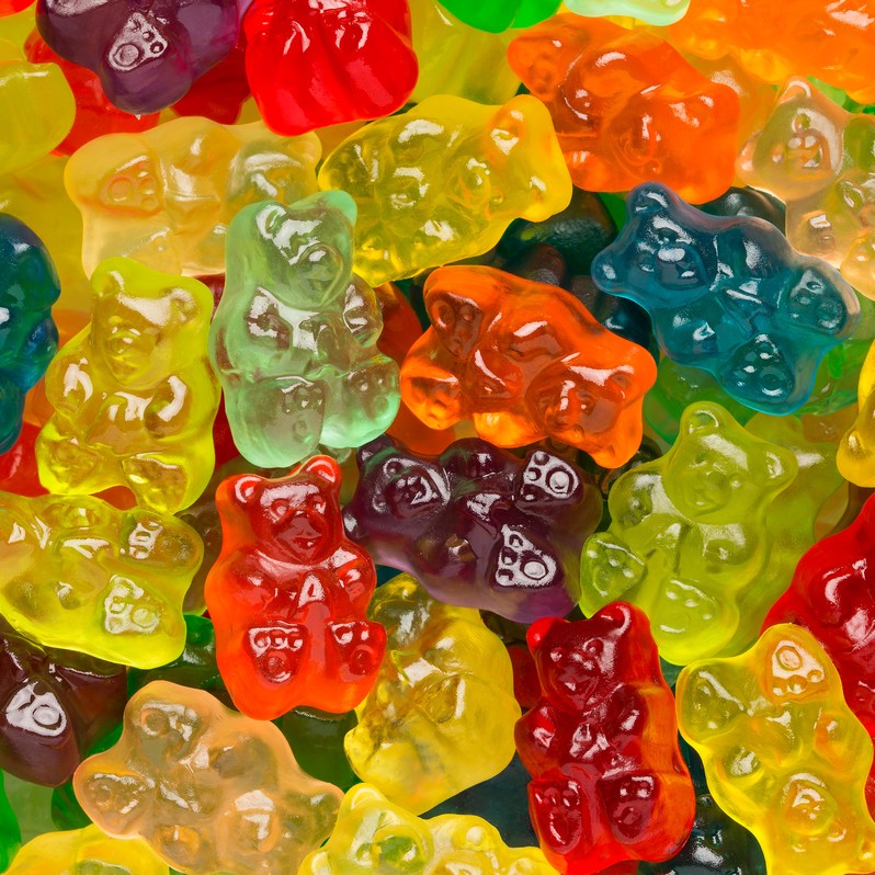 All City Candy 12 Flavor Gummi Bears - Bulk Bags Bulk Unwrapped Albanese Confectionery For fresh candy and great service, visit www.allcitycandy.com