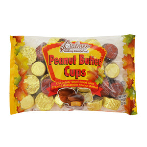 Plamer Autumn Leaf Foiled Wrapped Peanut Butter Cups 11 oz Bag For fresh candy and great service, visit www.allcitycandy.com