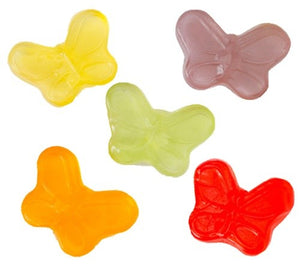 All City Candy Mini Gummi Butterflies - Bulk Bags Bulk Unwrapped Albanese Confectionery For fresh candy and great service, visit www.allcitycandy.com