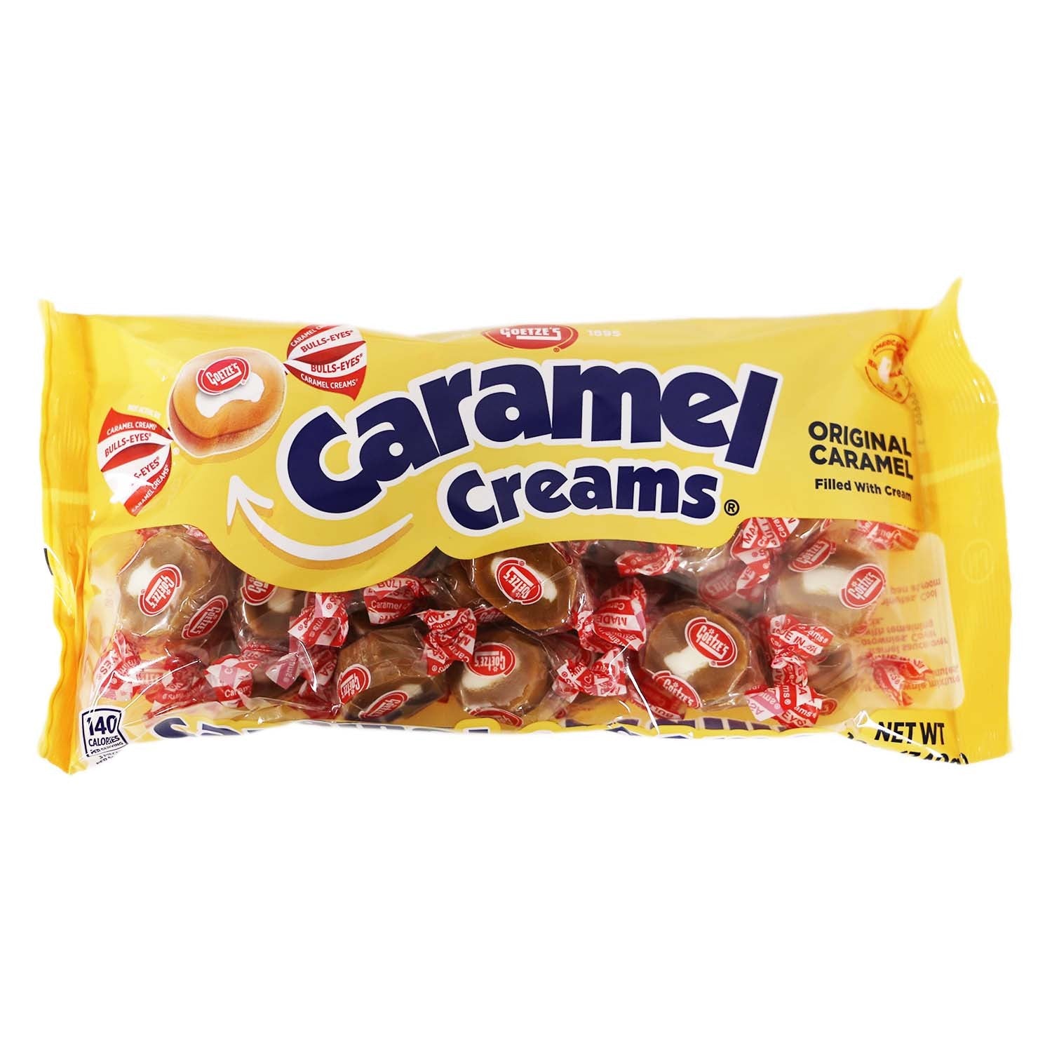 All City Candy Goetze's Original Caramel Creams 12 oz. Bag Caramel Candy Goetze's Candy For fresh candy and great service, visit www.allcitycandy.com