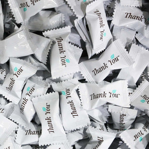 All City Candy "Thank You" Themed Wrapped Buttermints - Bag of 110 Mints Hospitality Mints For fresh candy and great service, visit www.allcitycandy.com