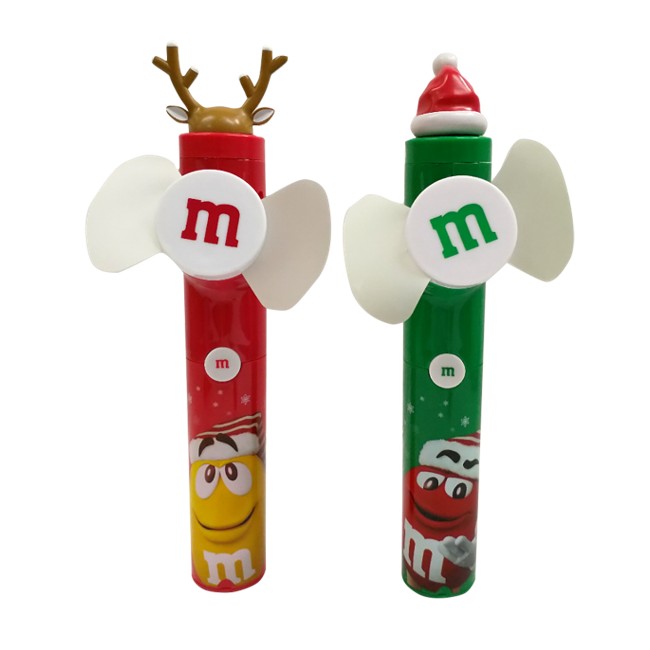 M&M's Christmas Stocking Stuffer Milk Chocolate Candy, 3 Oz Candy Cane Tube