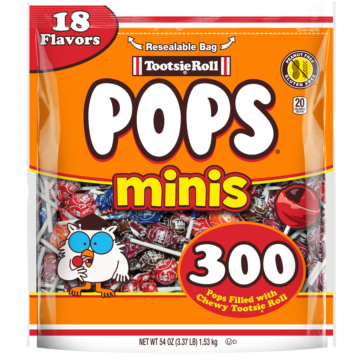Tootsie Pop Minis - 300 Count Resealable Bag
