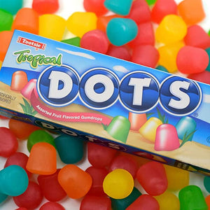All City Candy Tropical DOTS Gumdrops - 2.25-oz. Box Chewy Tootsie Roll Industries 1 Box For fresh candy and great service, visit www.allcitycandy.com