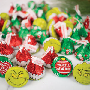 All City Candy Hershey's Milk Chocolate Grinch Kisses 7.4 oz. Bag Christmas Hershey's For fresh candy and great service, visit www.allcitycandy.com