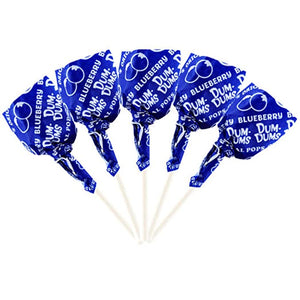 All City Candy Dum Dums Color Party Blue Blueberry Lollipops - Bag of 75 Lollipops & Suckers Spangler For fresh candy and great service, visit www.allcitycandy.com