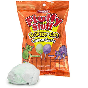 All City Candy Charms Fluffy Stuff Scaredy Cats Cotton Candy - 2.1-oz. Bag 1 Bag Halloween Charms Candy (Tootsie) For fresh candy and great service, visit www.allcitycandy.com