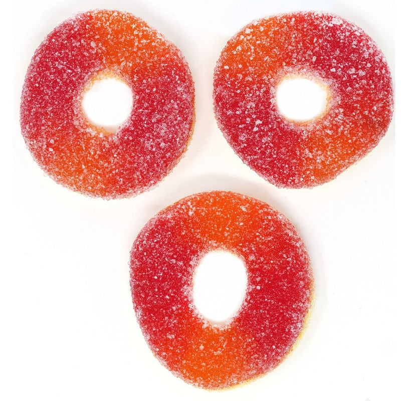 Sunrise Gummy Peach Rings 5 lb Bulk Bag - All City Candy