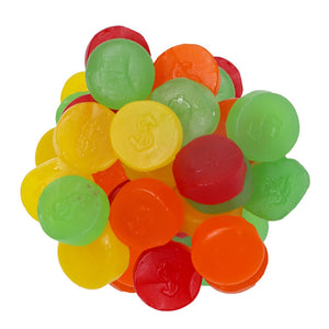 All City Candy Zachary Assorted Fruit JuJu Coins Chewy Candy - Bulk Bags Zachary For fresh candy and great service, visit www.allcitycandy.com